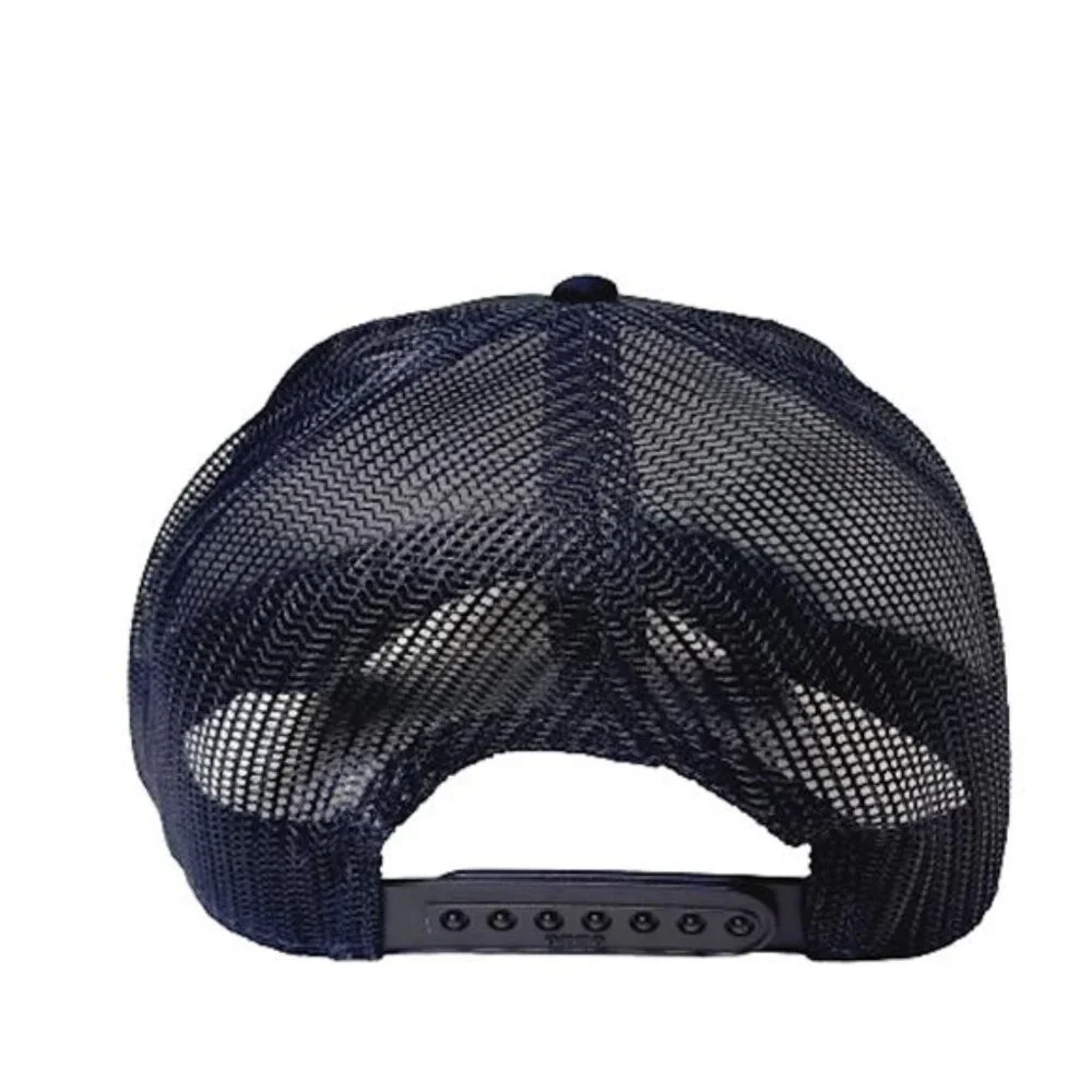 USS Indianapolis CA-35 Baseball Cap Hat Mesh Snapback Blue Embroidered US Navy - Picture 4 of 4